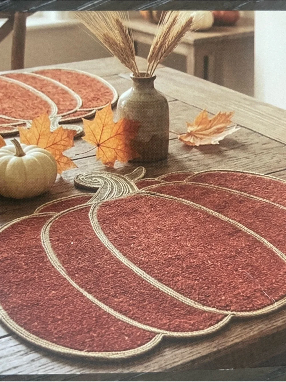 Pumpkin placemats set of 4